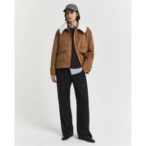 Gant Lambswool Cable Knit Crew Neck Sweater